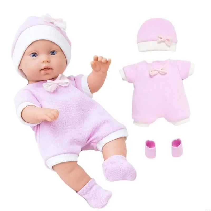 

95AE Baby Doll Nurturing Doll Realistic Soft Reborns Toy Parenting Game Popular Collectible Gift for Children 12inch