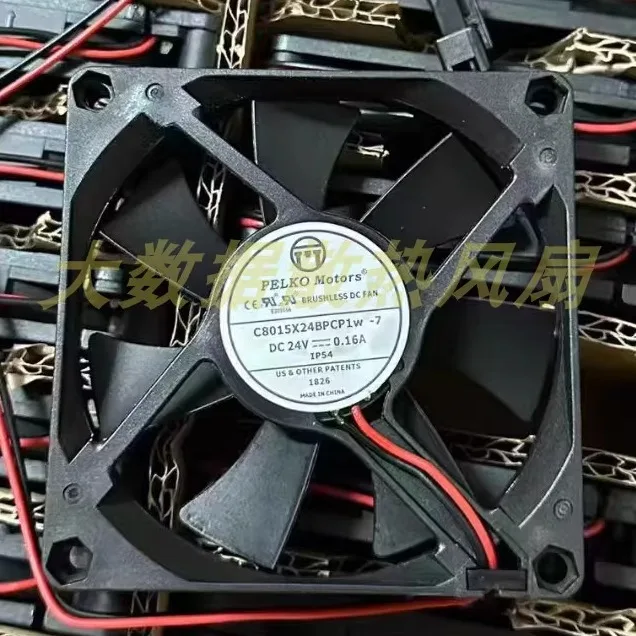 

C8015X24BPCP1W-7 DC 24 В 0,16 А 80x80x25 мм 2-проводной охлаждающий вентилятор для сервера