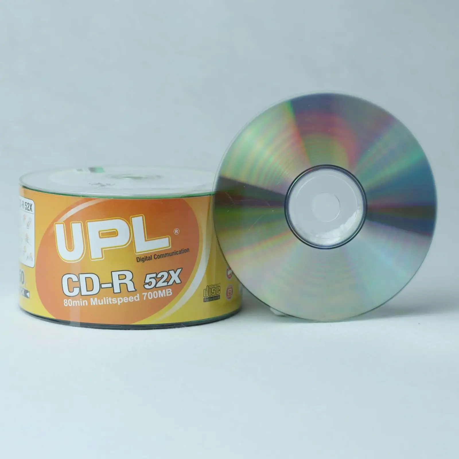 Portable Blank Disc CD-R 700MB Pack for Music System Compact Digital Media Recording and Disc Storage