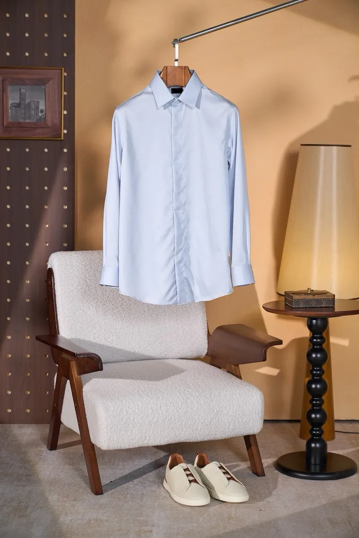 Men's Old Money Soft Shirt Long Sleeve Non Iron Business Casual Moisture Wicking Breathable Antibacterial Cotton Shirt