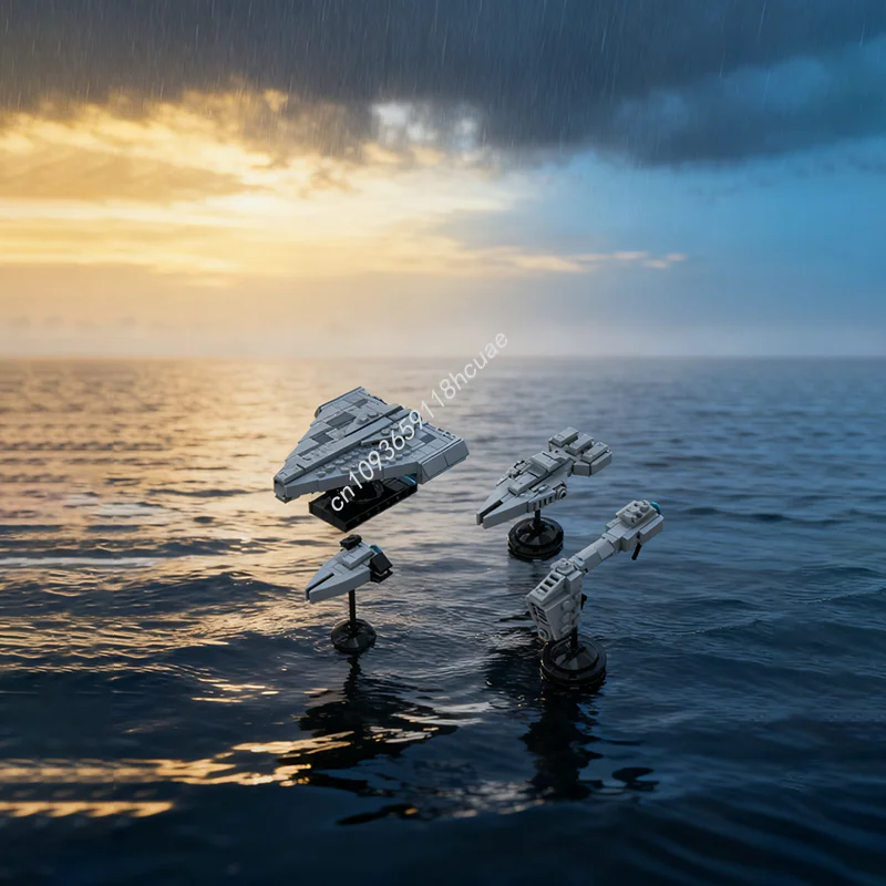 

258pcs MOC Midi Scale Imperial Support Ships Star Battle Model Building Blocks Christmas Gifts Architecture Toys Idea Brick