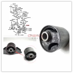 Front Differential Support Bushing Rubber Sleeve For Pajero V63W V73W V75W V78W V93W V97W V98W MR374569 MR374576