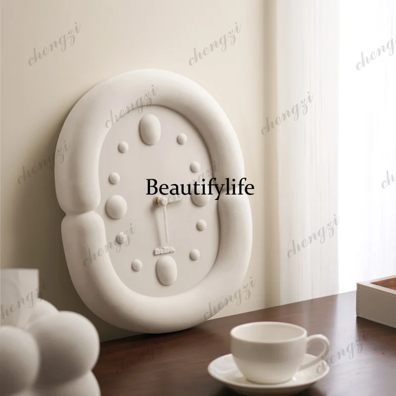 Silent Aesthetic Wall Clocks Living Room Designer Fashion Art Simple Nordic Clock Wall Interior Reloj De Pared Home Decoration