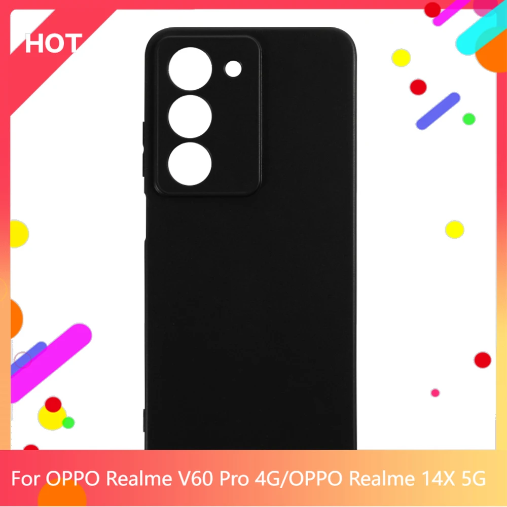 Realme V60 Pro 4G Case Matte Soft Silicone TPU Back Cover For OPPO Realme 14X 5G Phone Case Slim shockproo