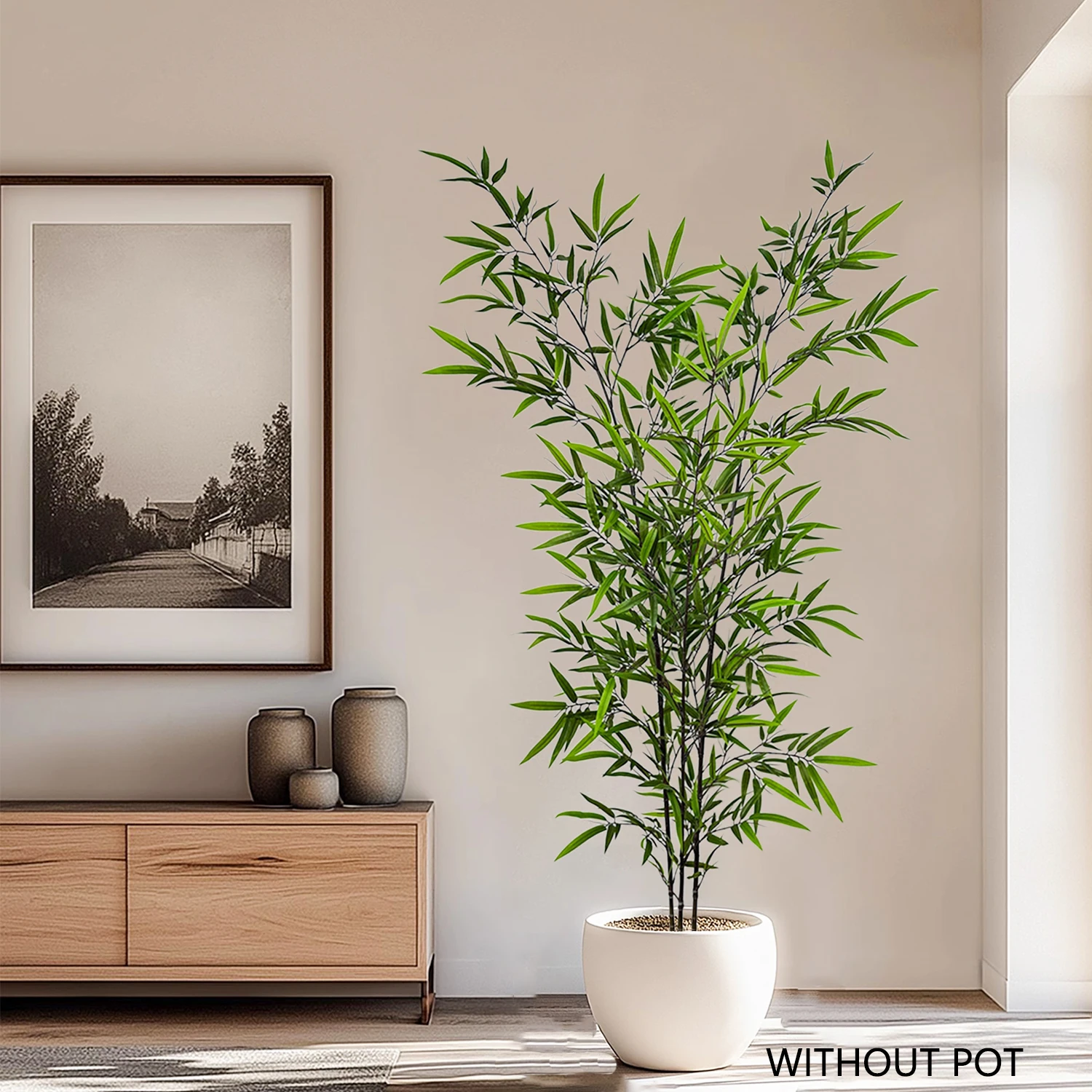 130-210 cm Kunstmatige Bamboe Groen Bladeren Nep planten Outdoor kunstplanten voor Bruiloft Thuis Hotel tuin kamer Decoratie