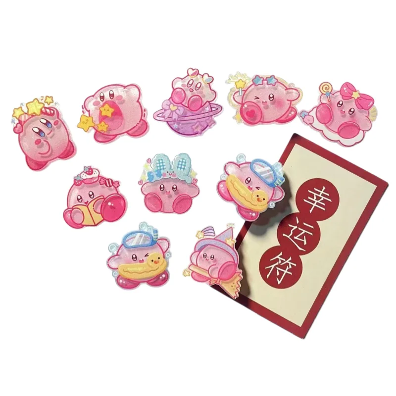 Cute Kirby Irregular Acrylic Fridge Magnet Pegboard Magnetic Attraction Decoration Cartoon Anime Peripheral Creativity Decorate view 6