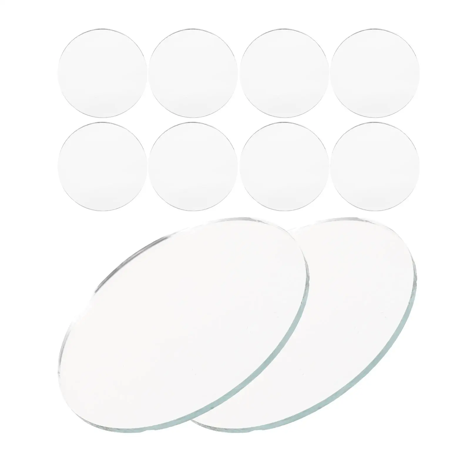 

10 Pcs Pocket Oval Mirror Travel Vanity Magnify Glass Frame Mirrors for Makeup