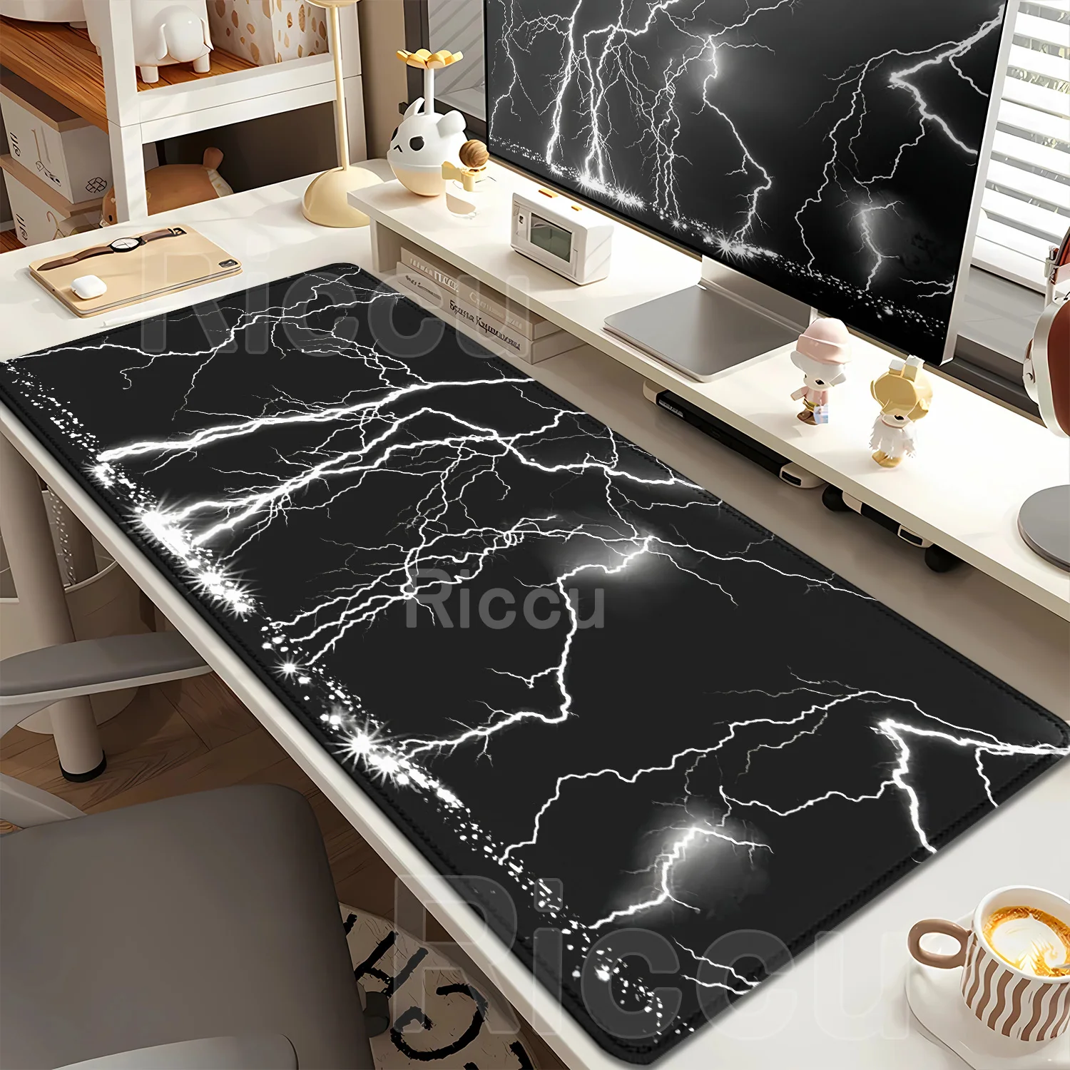 Dark watercolor Natural Rubber Mousepad Non-slip PC Game Mouse Durable Desktop Mousepads Keyboard Pad Deskmat Office Accessories