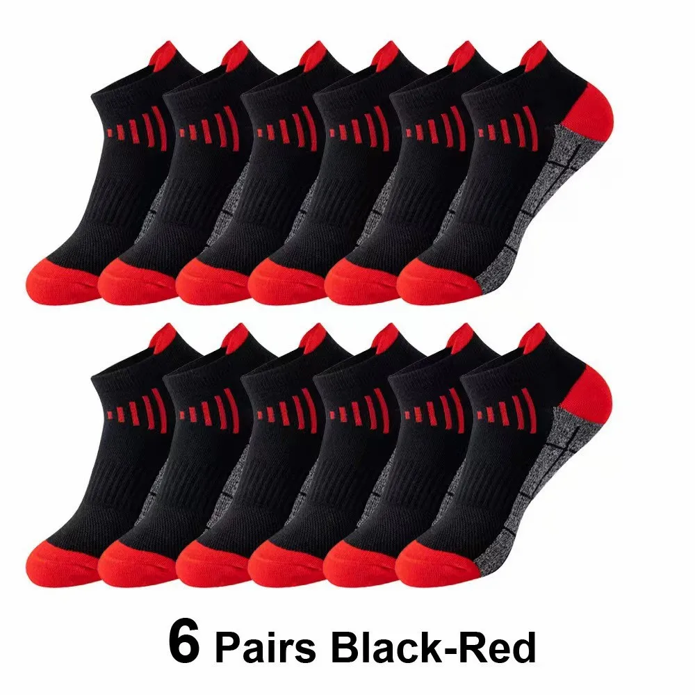 6/12 Paar neutrale, einfarbige Low-Top-Sportsocken für Frühling und Sommer, schweißabsorbierend, atmungsaktiv, bequem, für alle Jahreszeiten geeignet – Detail 20