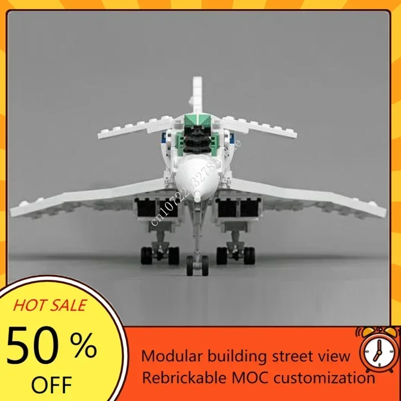 1846PCS MOCS Neue Concorde Flugzeug Tupolev Tu-144D Supersonic Flugzeug Modell Bausteine Ziegel Montage Spielzeug Weihnachten Geschenk