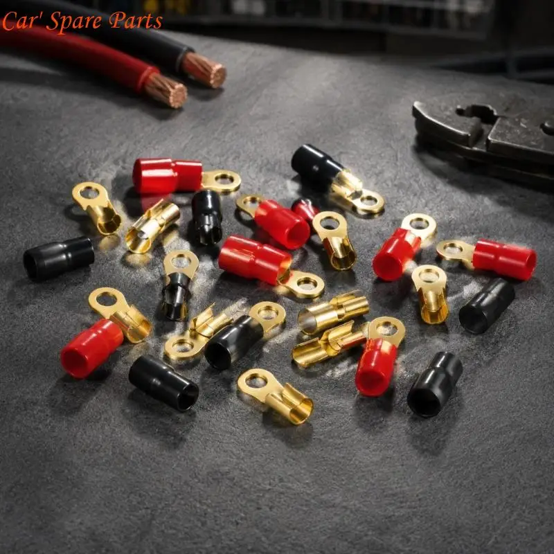 Y4UA 4 AWG Cable Terminal for Car Stereo Wiring Installation Projects