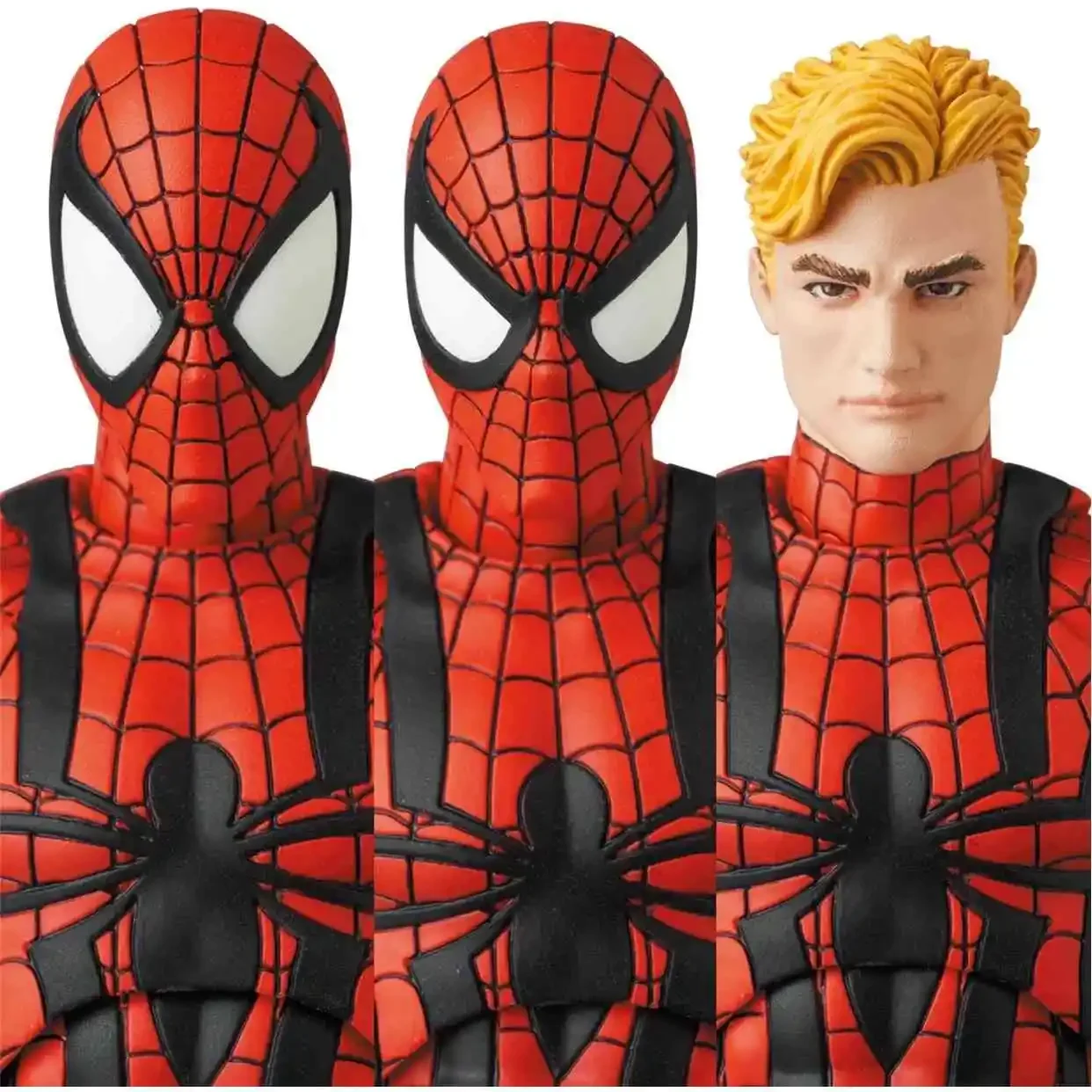 Novo ct brinquedos spiderman mafex 143 figura de ação ben reilly comic ver figura de ação final homem-aranha através dos brinquedos crianças presente