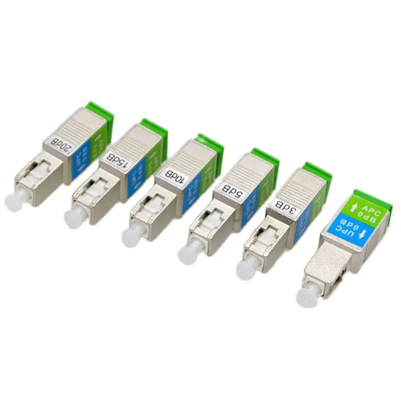 

New Hot Sell Fiber Optic Attenuator 1~20dB SC/UPC Male -SC/APC Female Fiber Adapter Connector Coupler Wholesale