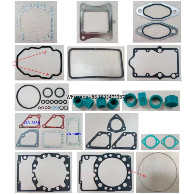 Made In China 3550769 355-0769 Cylinder Head OVERHAUL REPAIR Top Upper Gasket Seal KIT Set for Caterpillar 3508 3512 3516 3500