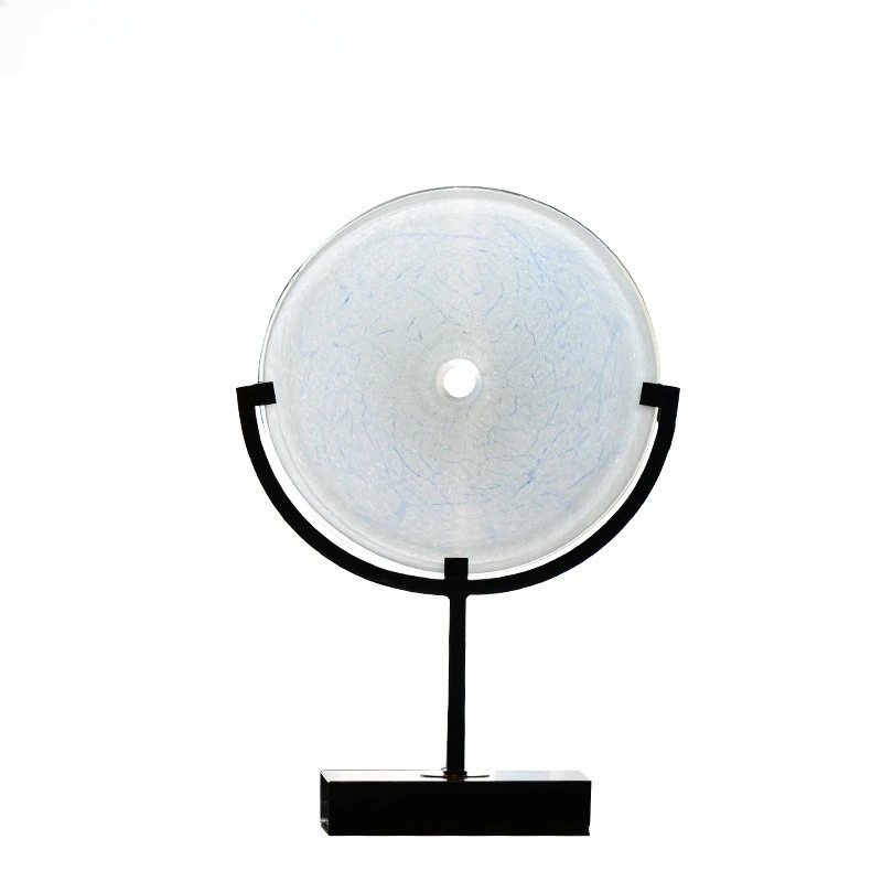 

Handmade new Chinese glass handicrafts ornaments hotel living room entrance study room office decorations