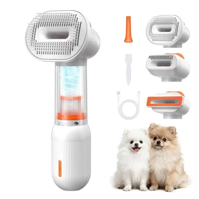

Щетка для собак ABBP-Vacuum для удаления шерсти, самоочищающаяся щетка-сликер для собак и гребень для подшерстка, инструмент для груминга и удаления лишней шерсти.