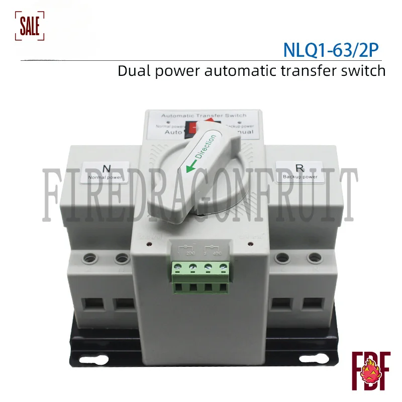 

220V Micro Breaker Type Automatic Transfer 2P 63A Single Phase English ATSE-Border
