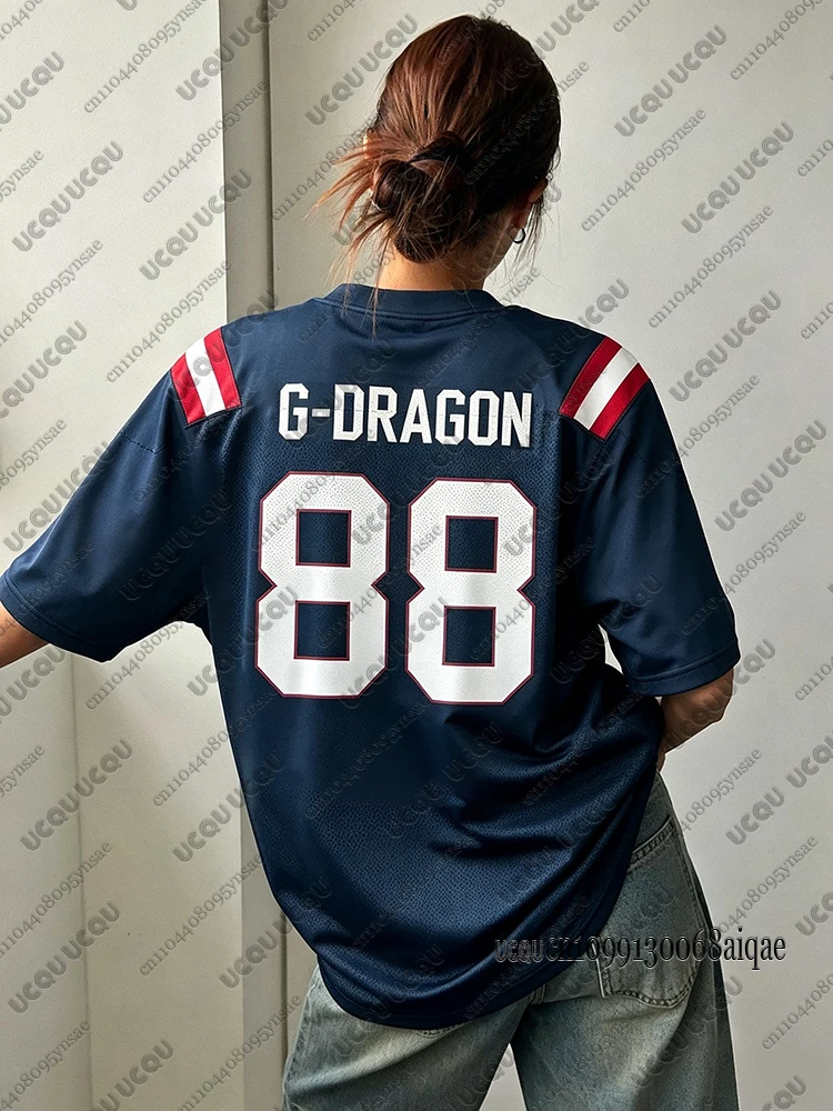 Big Bang 26-27 World Concert Tour Football Jerseys For Women Casual Sports Rugby Jerseys Fans' Peripheral Gifts Y2K Street Tops