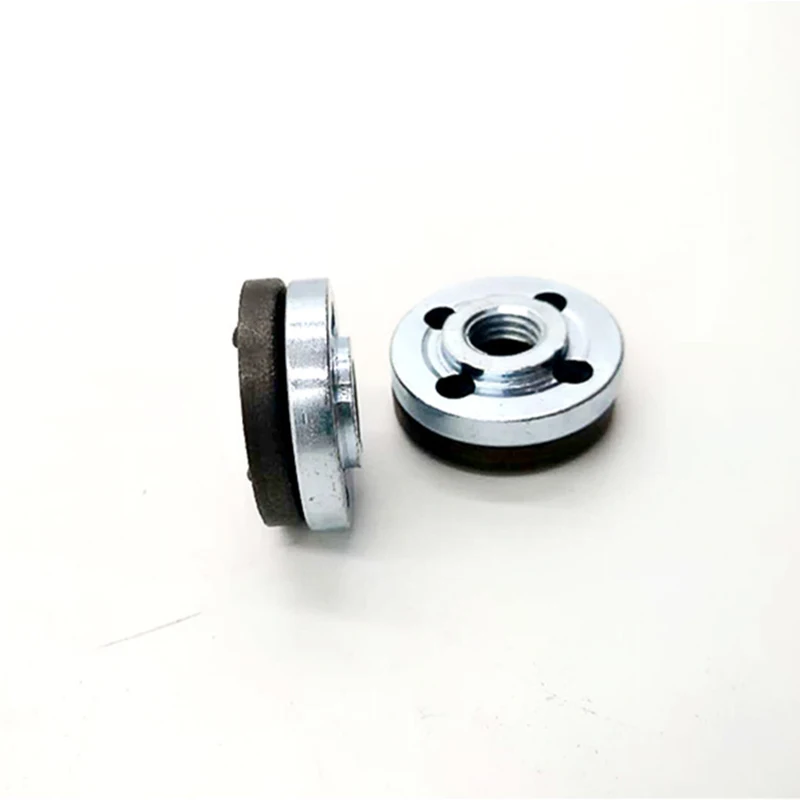 2PCS/Set Angle Grinder Lock Nut Flange Round Hole Flange Metal Inner Outer Flange Nut Polishing Machine Pressure Plate