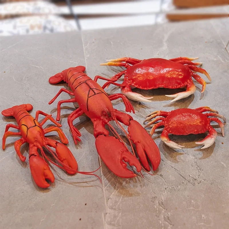 1pc/lot Simulation Lobster Crab Shrimp Food Exhibition Hall Restaurant Window Decoration Wedding Party Hotel Table Arrangement