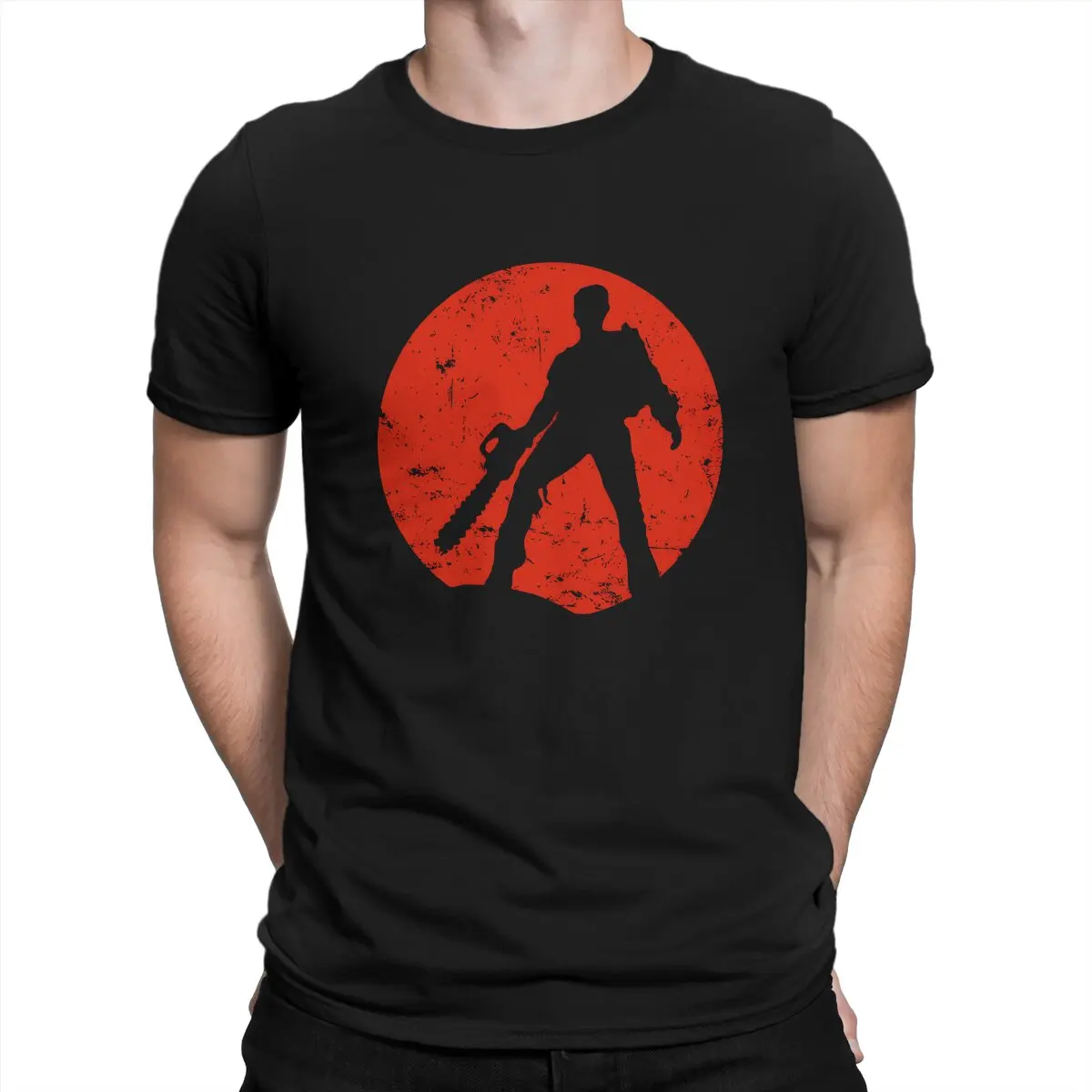 The Evil Dead Moon T Shirt Grunge Men's Tees Summer Clothing Harajuku O-Neck TShirt