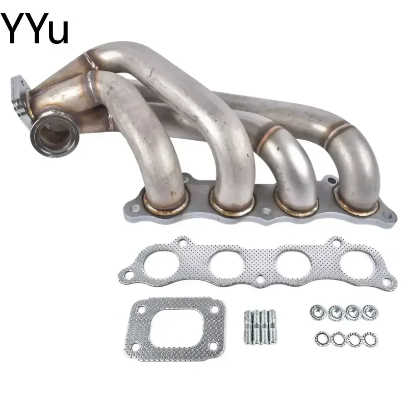 for AP03 New HP Series Side Winder Equal Length Turbo Manifold T3 for CIVIC SI RSX K20 Exhaust Header Pipe Stainless Steel