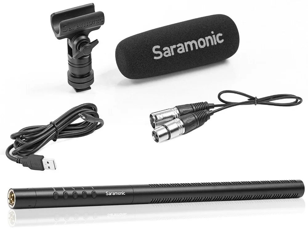 Saramonic SR-TM7 Super-Cardioid Broadcast XLR Shot gun Condenser camera Microphone   DSLR camcorders