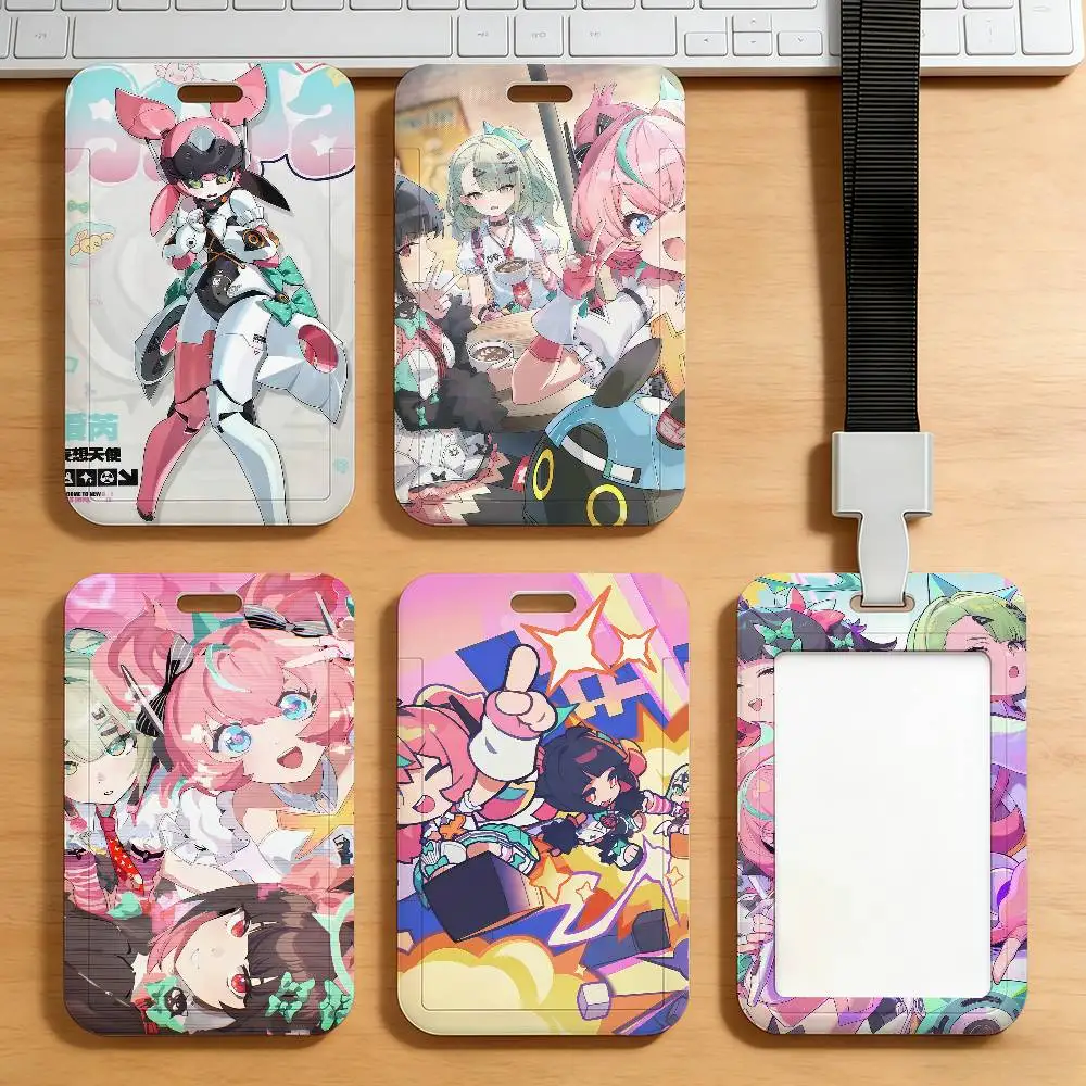 

Zenless Zone Zero Angels of Delusion AOD Кардхолдер для студентов с ремешком, чехол для рабочей карты, подарки для проездных билетов и ID-карт