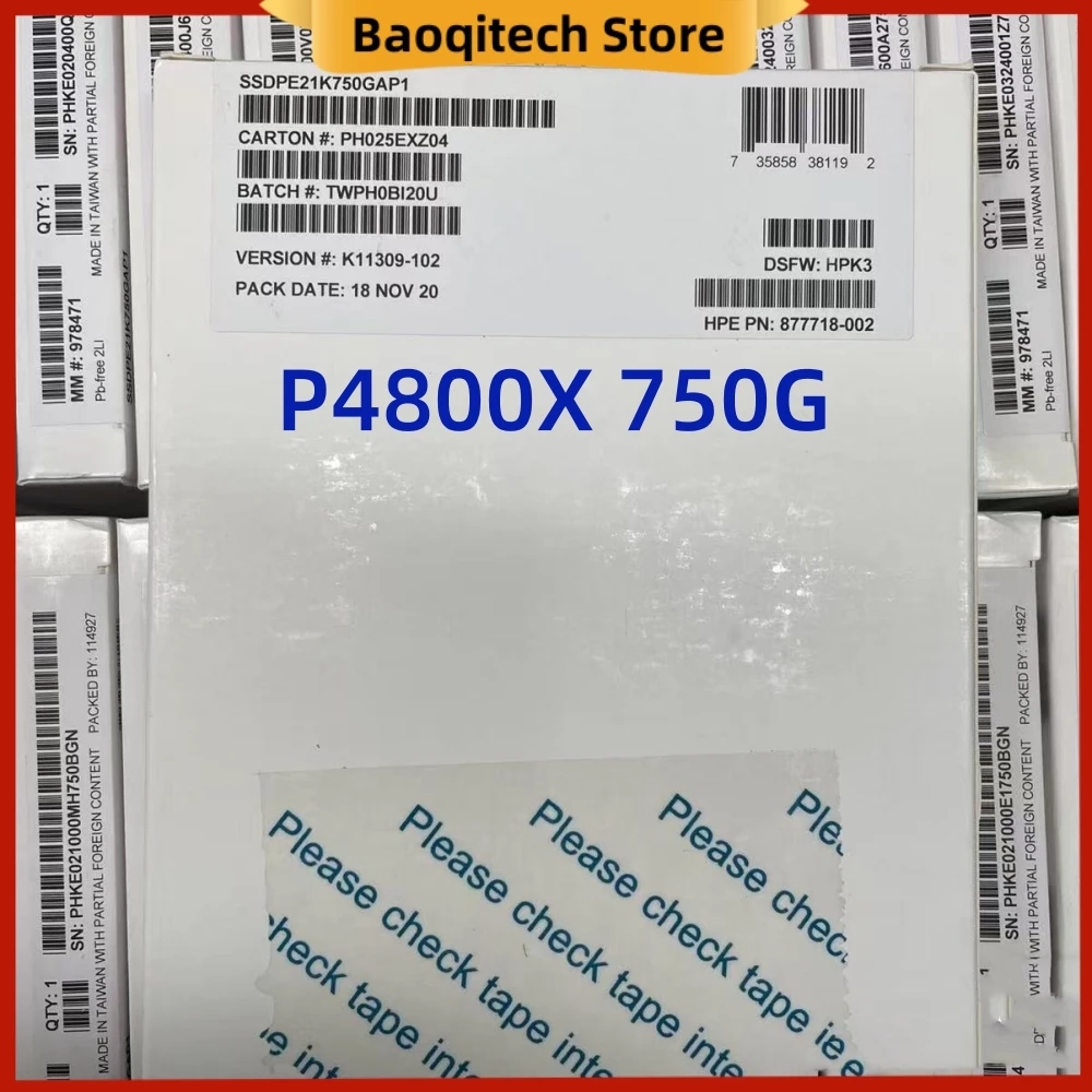 Zupełnie nowy, oryginalny dysk półprzewodnikowy P4800X 375G 750G 1,5 TB U.2 o bardzo długiej żywotności do dysku systemowego Intel Aoteng