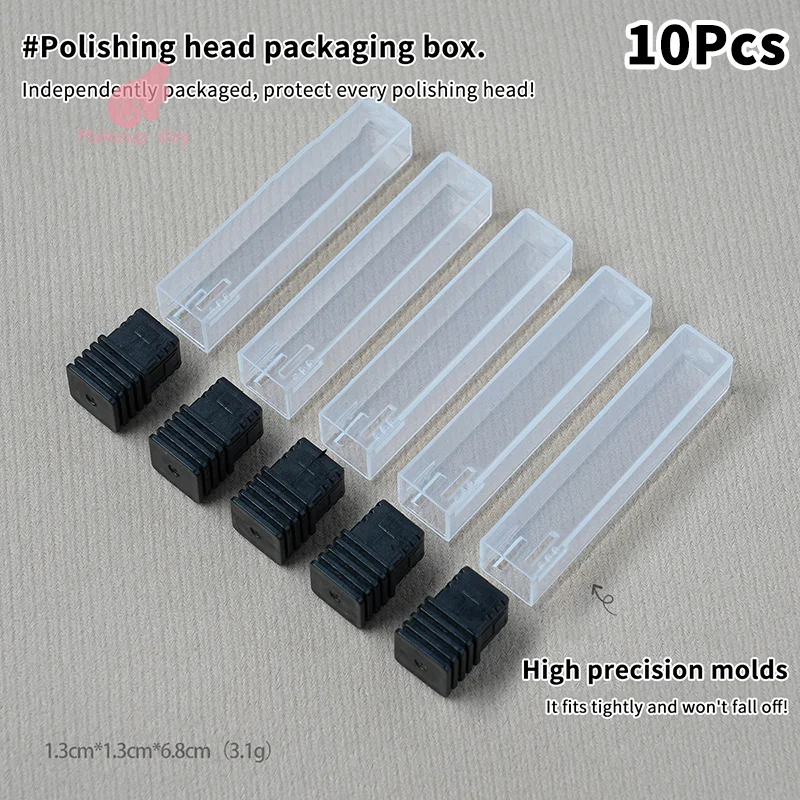 

10Pcs Nail Drill Bits Storage Tube Box Case Single Tube Nail Grinding Head Display Holder Stand Fall Prevention Dustproof Tool