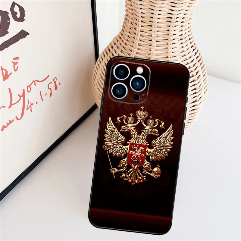 Capa Emblema Nacional para iPhone, Capa para iPhone 11, 12, 13, 14, 15 Pro Max, Mini, X, XS Max, XR, SE, 7, 8 Plus, 2020, 2022