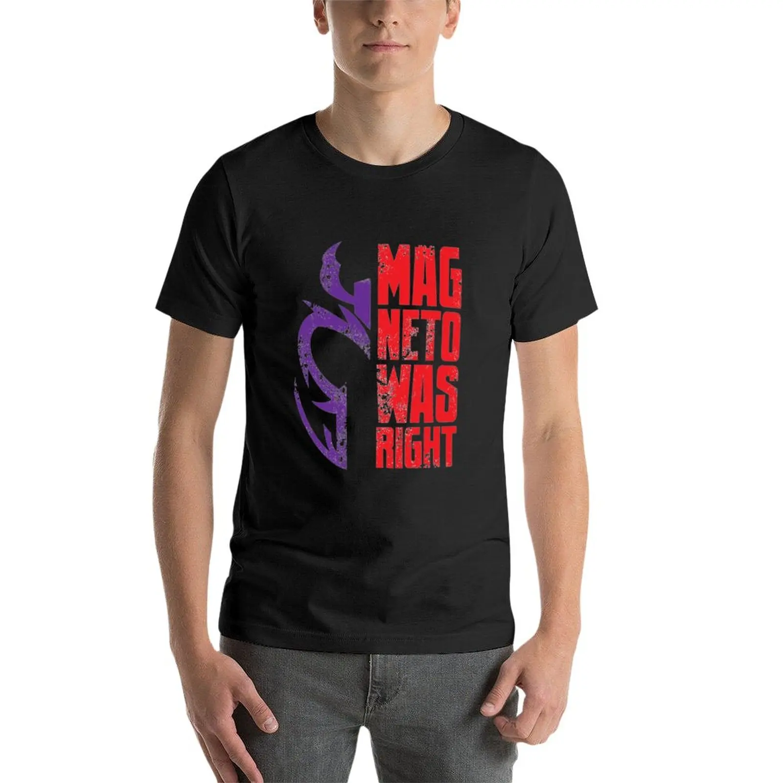 Nowy Magneto miał rację! 1 t-shirt letni top letnie ubrania koszulka z motywem Anime waga ciężka t-shirty dla mężczyzn