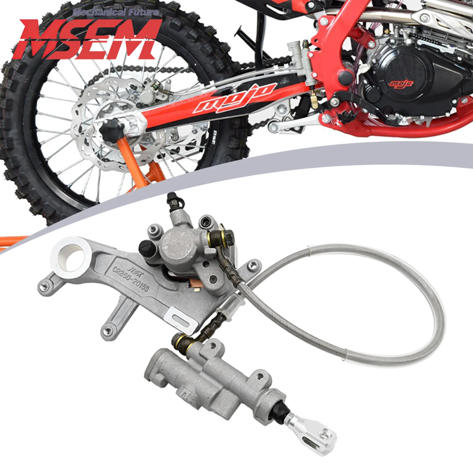 

Гидравлический тормозной насос в сборе для заднего тормозного суппорта мотоцикла Honda CR 125R CRF 250R CRF 450R 2002-2020, для Kayo T4 T6 K6 MX6