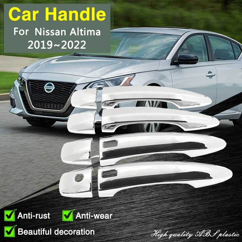 

for Nissan Altima L34 2019 2020 2021 2022 Chrome Smart Door Handle Cover Car Exterior Accessorie Styling Protective Film Sticker