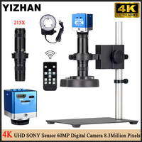 YIZHAN 4K UHD Digital Microscope 1080P 60MP Industrial Microscope with 215X Lens for Smartphone Repair Tools/Jewelry Repair