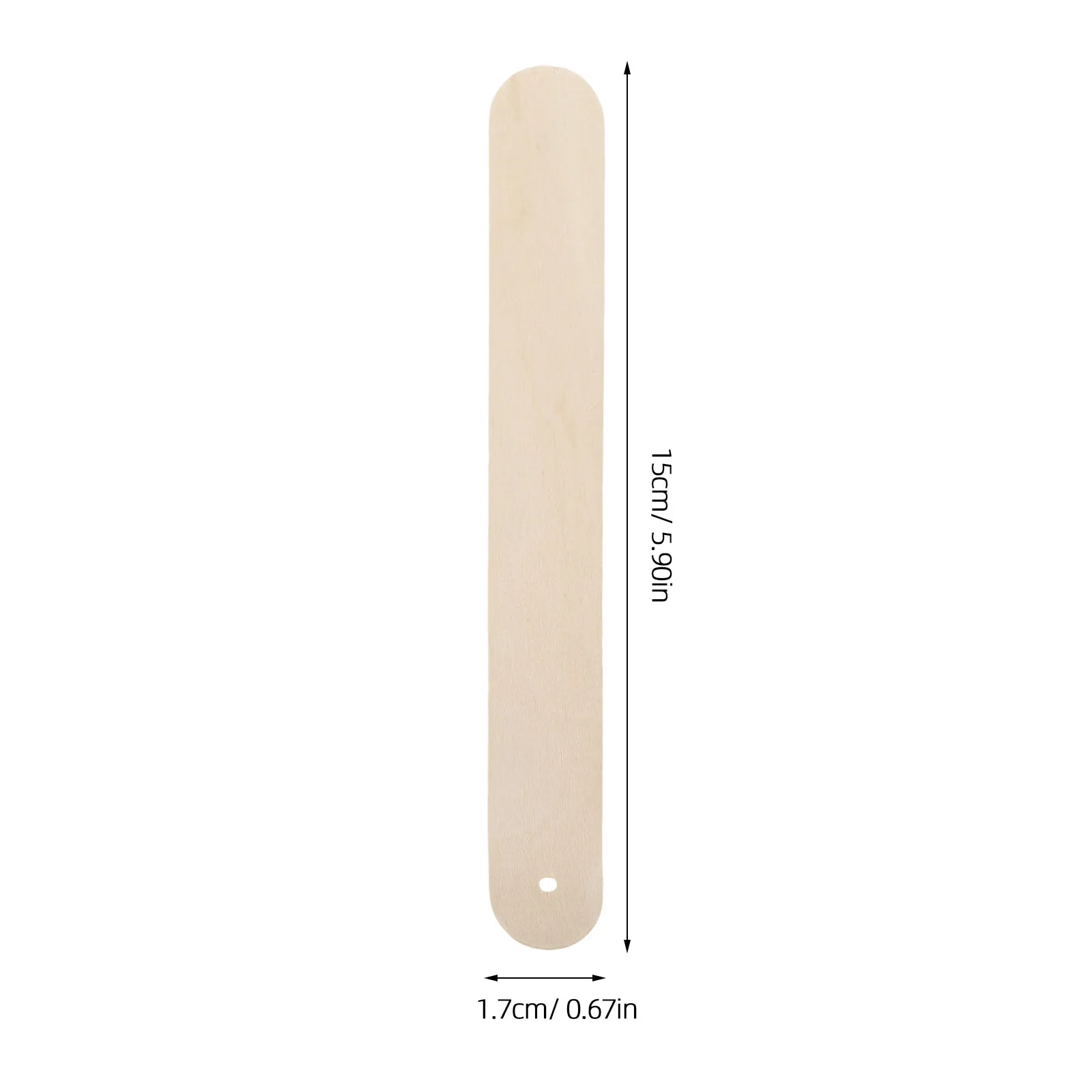 100Pcs Unpainted Round Bee Sticks Natural Wood Craft Sticks for Ice Pop Making Ice Cream DIY Tongue Depressors Bulk