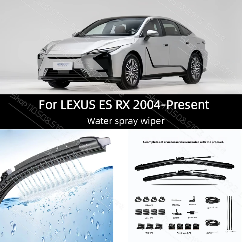2pcs Car Modify Windshield Water Spray Wiper For LEXUS ES RX 2004-Present Auto Wet Arm Wiper Clean Protect Exterior Accessory