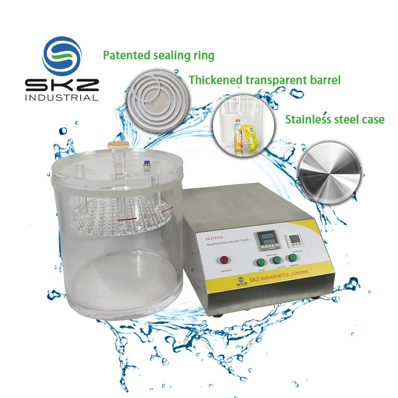 

SKZ1016A Vacuum Seal Leak Tester Secure Water Hardness Seal Tester For Food Packaging