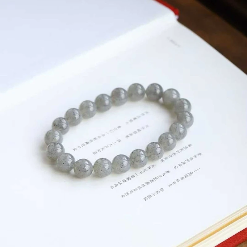 

Натуральные бусины из старинного хотанского нефрита (зелено-белые), круглые и гладкие, для браслета из жадеита