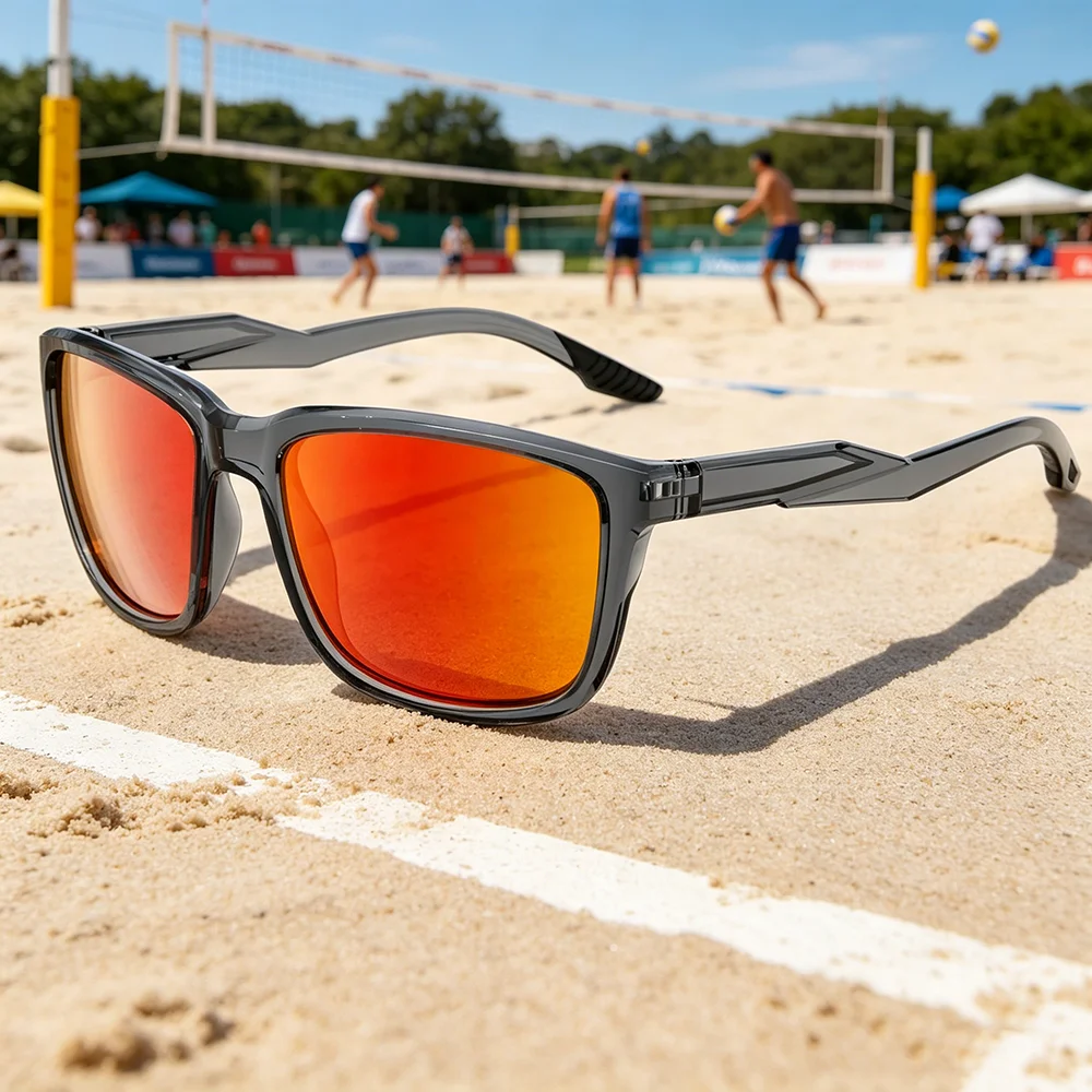 VEITHDIA Fashion Unisex Polarized TR90 Sunglasses UV400 Anti Lens Glare Surfing Beach Mountaineering Sports Sunglasses VSKM-Y351