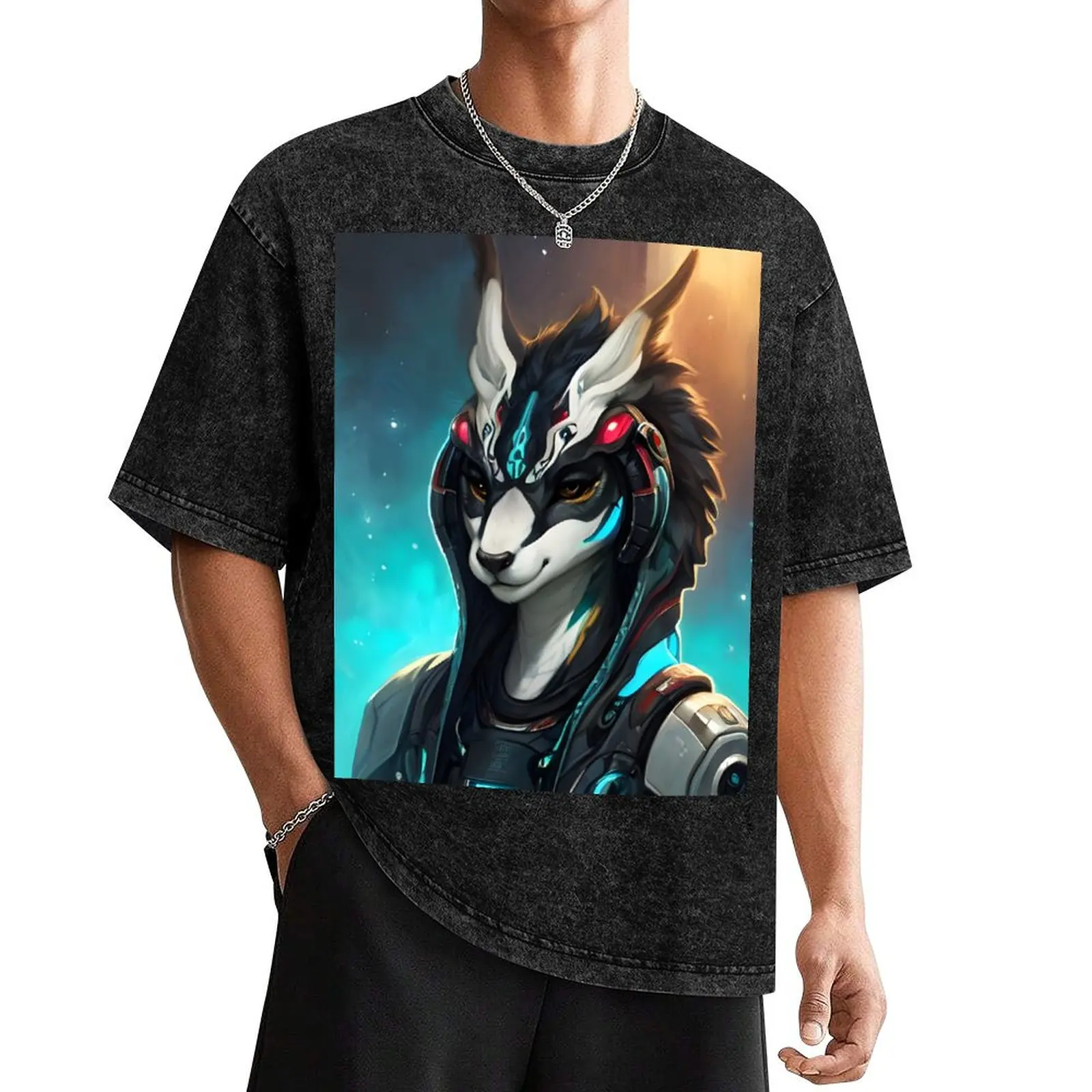 

Cyberpunk Alien Fantasy Art T-Shirt new edition cute tops oversize t-shirts man designer t shirt men