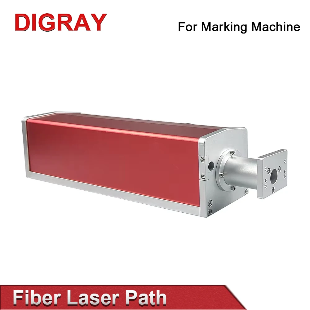 DIGRAY Fiber Laser Path Red Standard Fiber Laser Path Housing Rayucs MAX JPT Interface for Laser Marking Machine