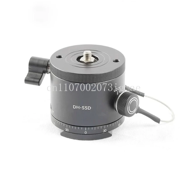 DH-55D HDR Panorama Tripod Ball Head Panoramic Indexing Rotator Aluminum Alloy Max. Load 15kg/33Lbs