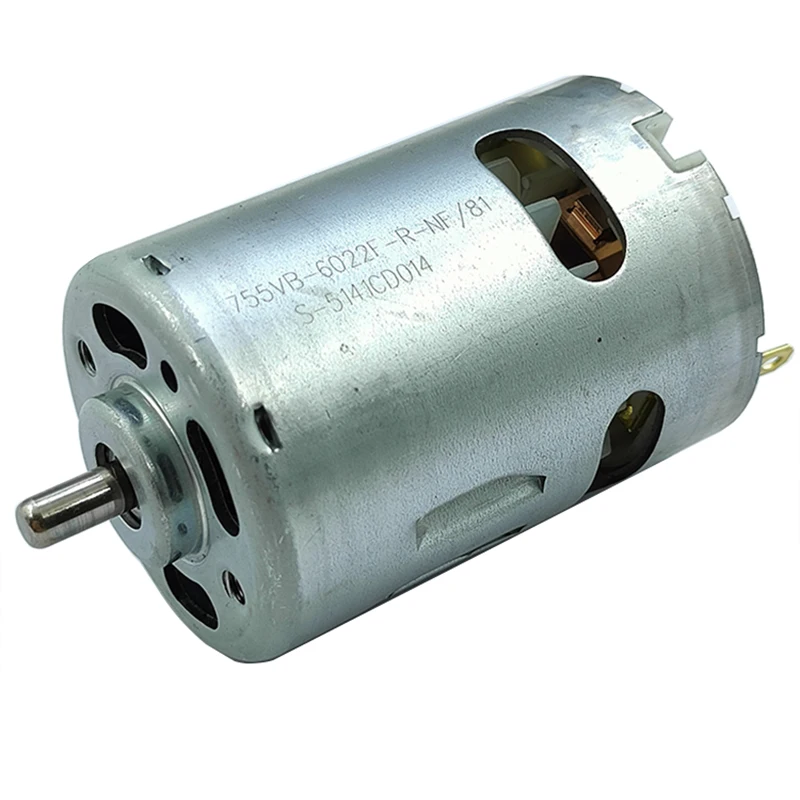 RS-755SH-6022 DC 12V 14.4V 18V 18700RPM High Speed Power Front Ball Bearing RS-755 Motor Electric Drill Garden Tool Motor - view 2