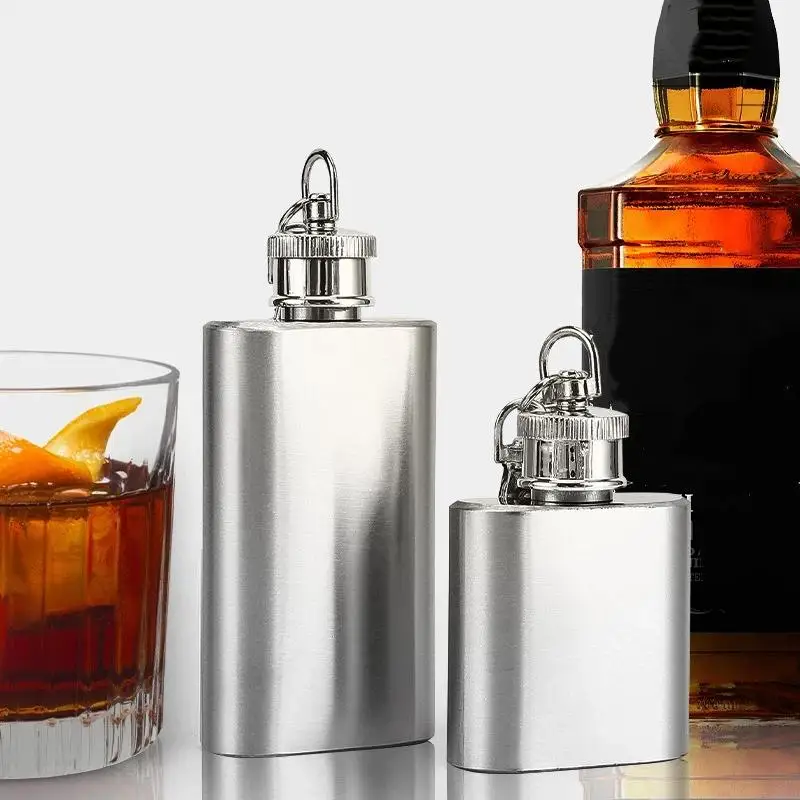 1/2/4/7/8 Oz Stainless Steel Hip Flask With Funnel Pocket Hip Flask Alcohol Liquor Hip Flask Screw Cap