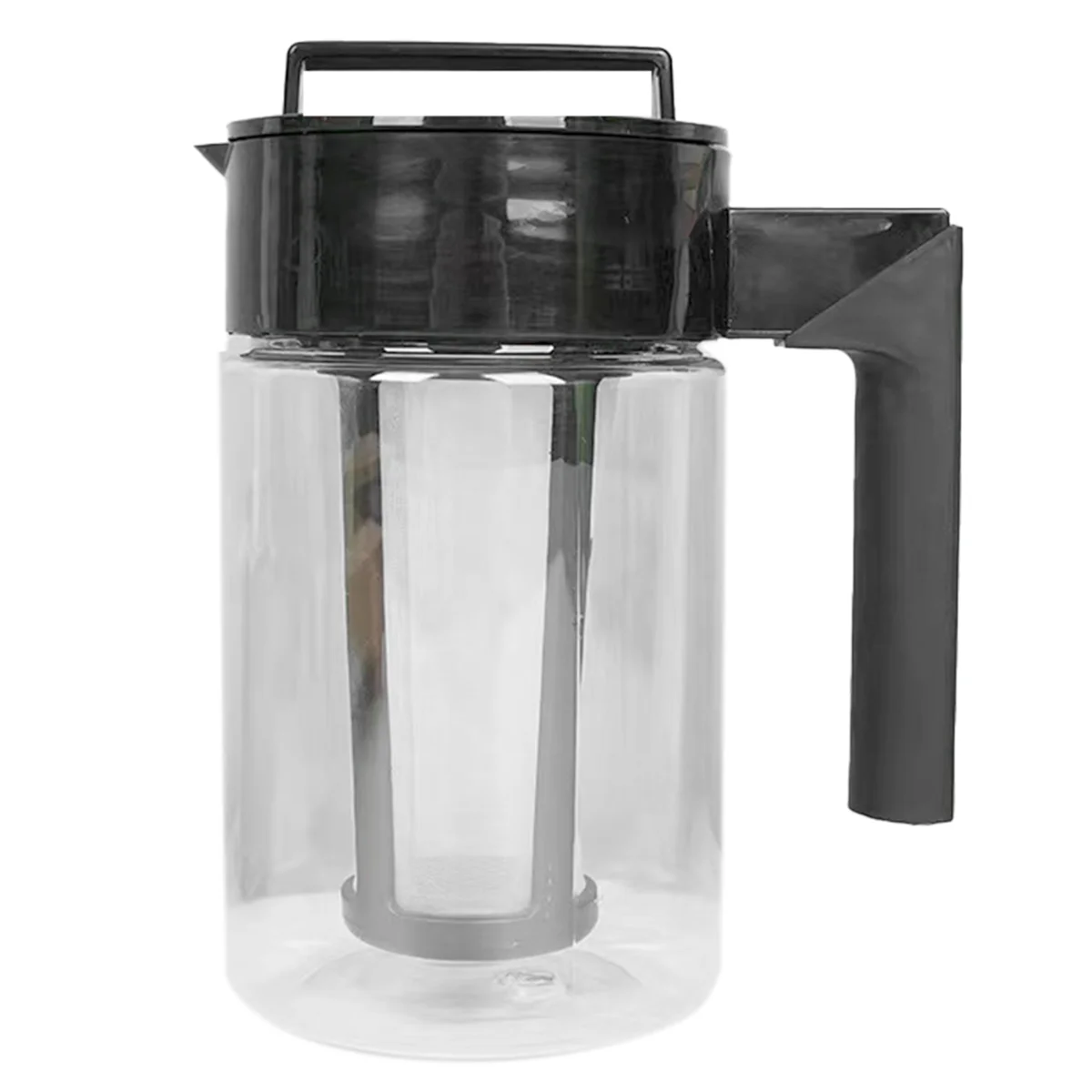 Large Capacity Cold Brew Coffee Pot Cold Tea Pot with Filter Household Plastic Ice Coffee Pot,B