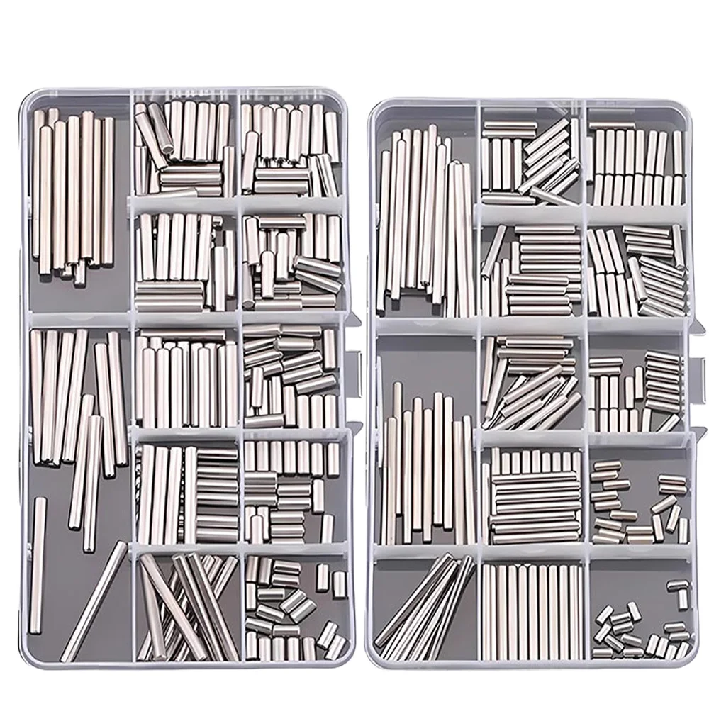 304 Stainless Steel Cylindrical Pin M1 M1.5 M2 M2.5 M3 M4 M5 M6 Shaft Solid Fixed Metal Rod Positioning Pin Fixed Lock Pin Kit