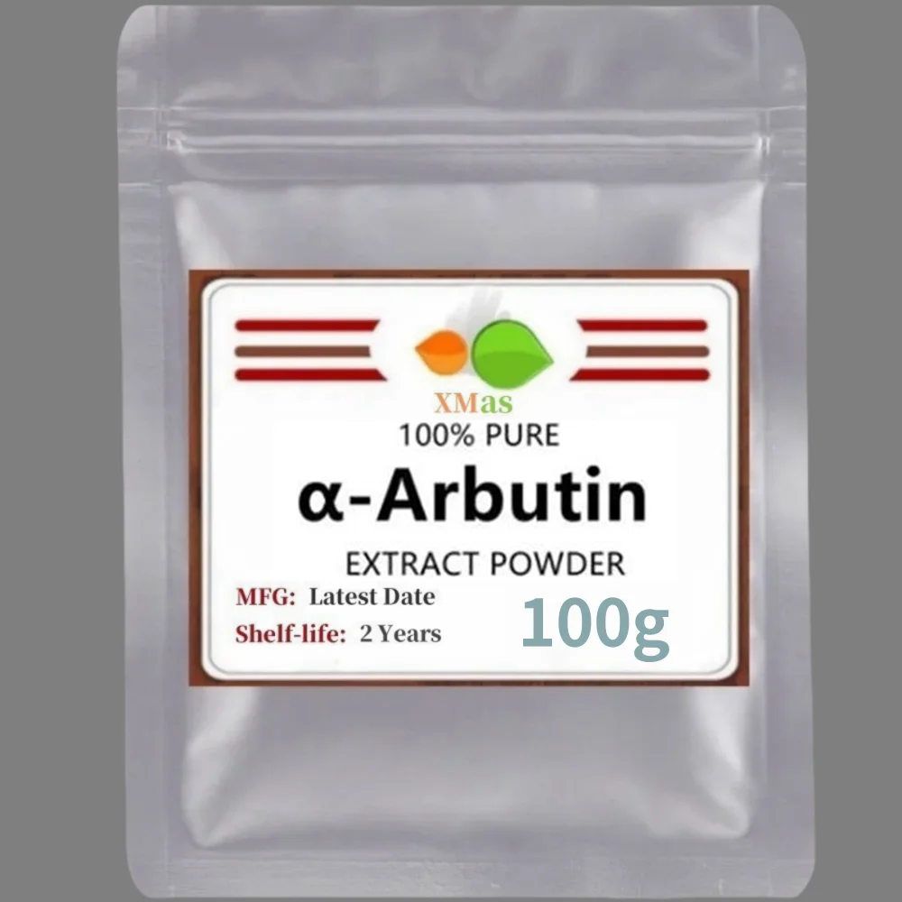 Premium AlphaArbutin Powder for Skin Whitening - 99% Purity Cosmetic Raw Material (Ship The Newest Produce Product)