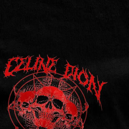 Imagen 2 del producto Camisetas Celines Metal Dion My Heart Will Go On Metal, ropa de algodón puro, camiseta de manga corta de verano, camiseta con cuello redondo