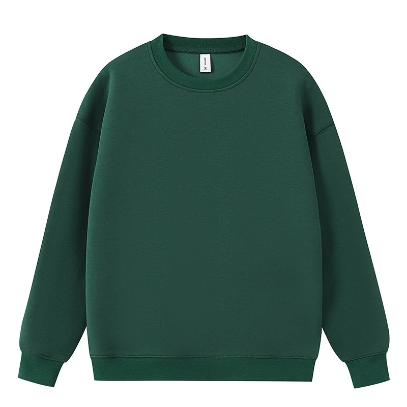 Autunno e inverno Wumingzhi Maglione girocollo con spalle scoperte in tinta unita, fondo di marca alla moda allentato di grandeversione personalizzato